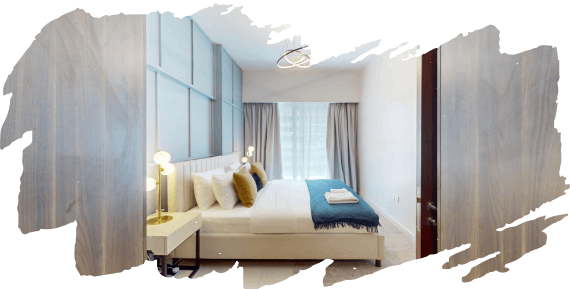 Bedroom Renovation with curtains