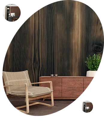 3D wooden wall panels