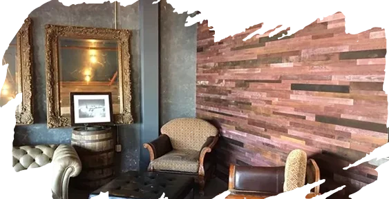 Wooden wall panels installation