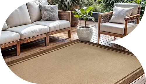 Non slip outdoor carpets